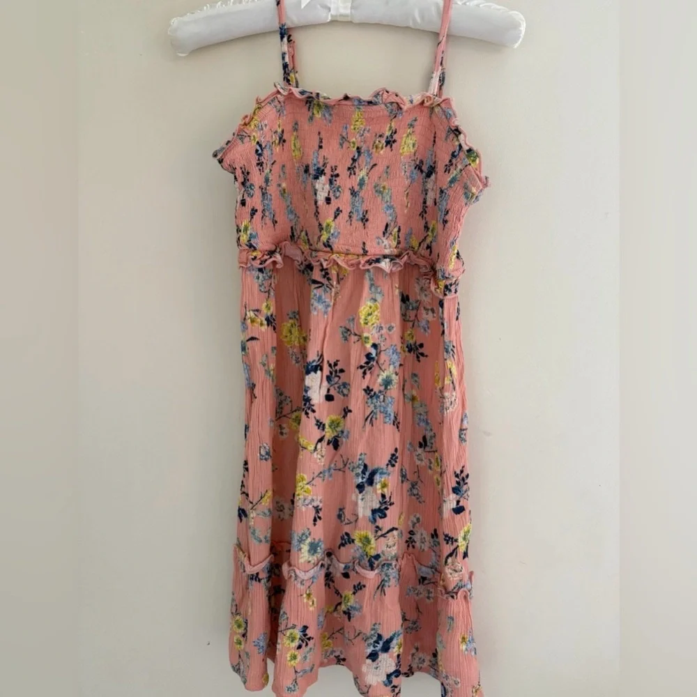 Art Class Floral Pink Kids Dress